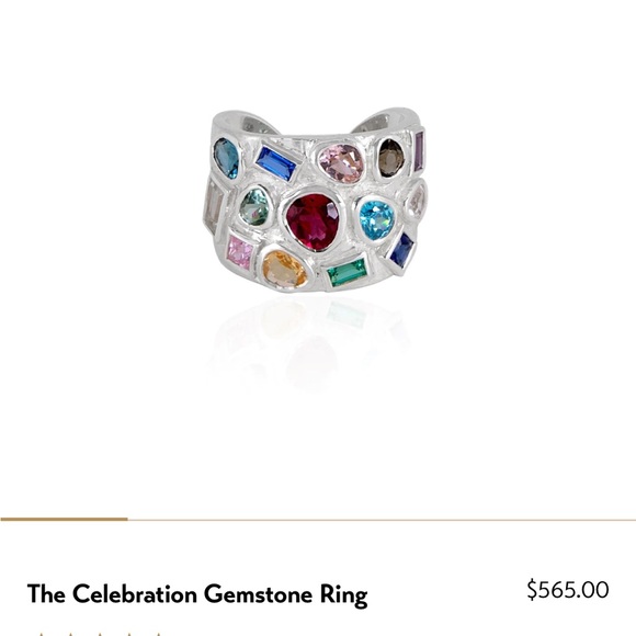 New✨Precious Gems Quality Pure Silver Ring - uniquely hand crafted 💎 - Picture 7 of 8